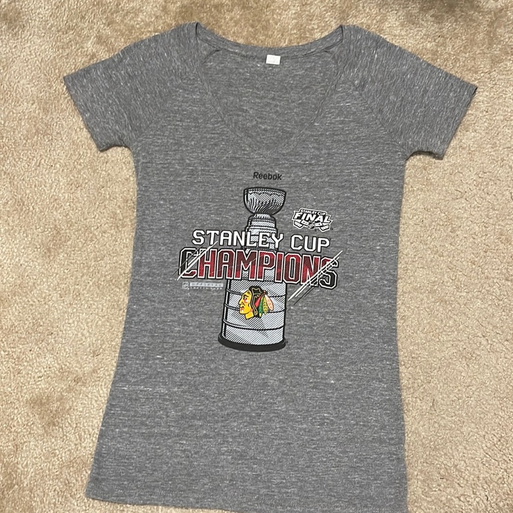 NHL Chicago Blackhawks Stanley Cup V-Neck